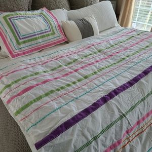 Pottery Barn Teen Twin Duvet Cover and sham